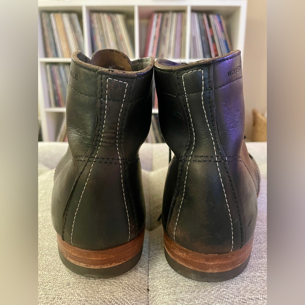 Men’s Size 9.5 1000 Mile Wolverine Lace Up Leather Boots Made in USA - Picture 3 of 9